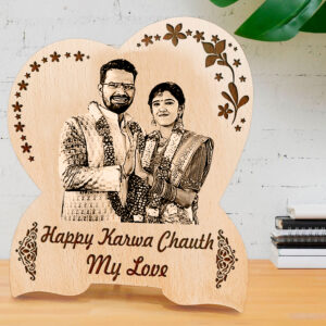 Wooden Personalized Photo Frame Valentine?s Day Gift for Girlfriend (5 x 7 Inches)