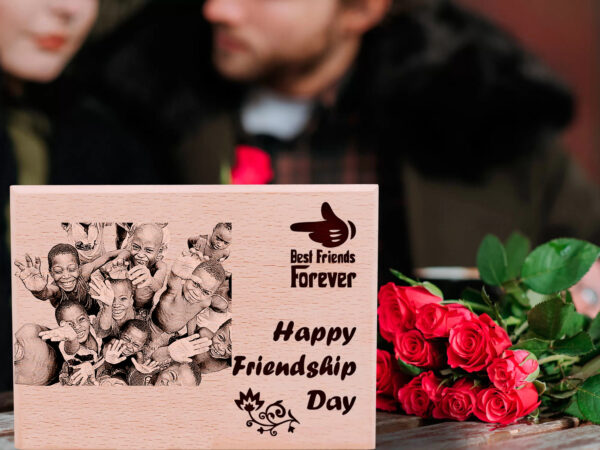 Engraved reclaimed wood plaque with coordinates
