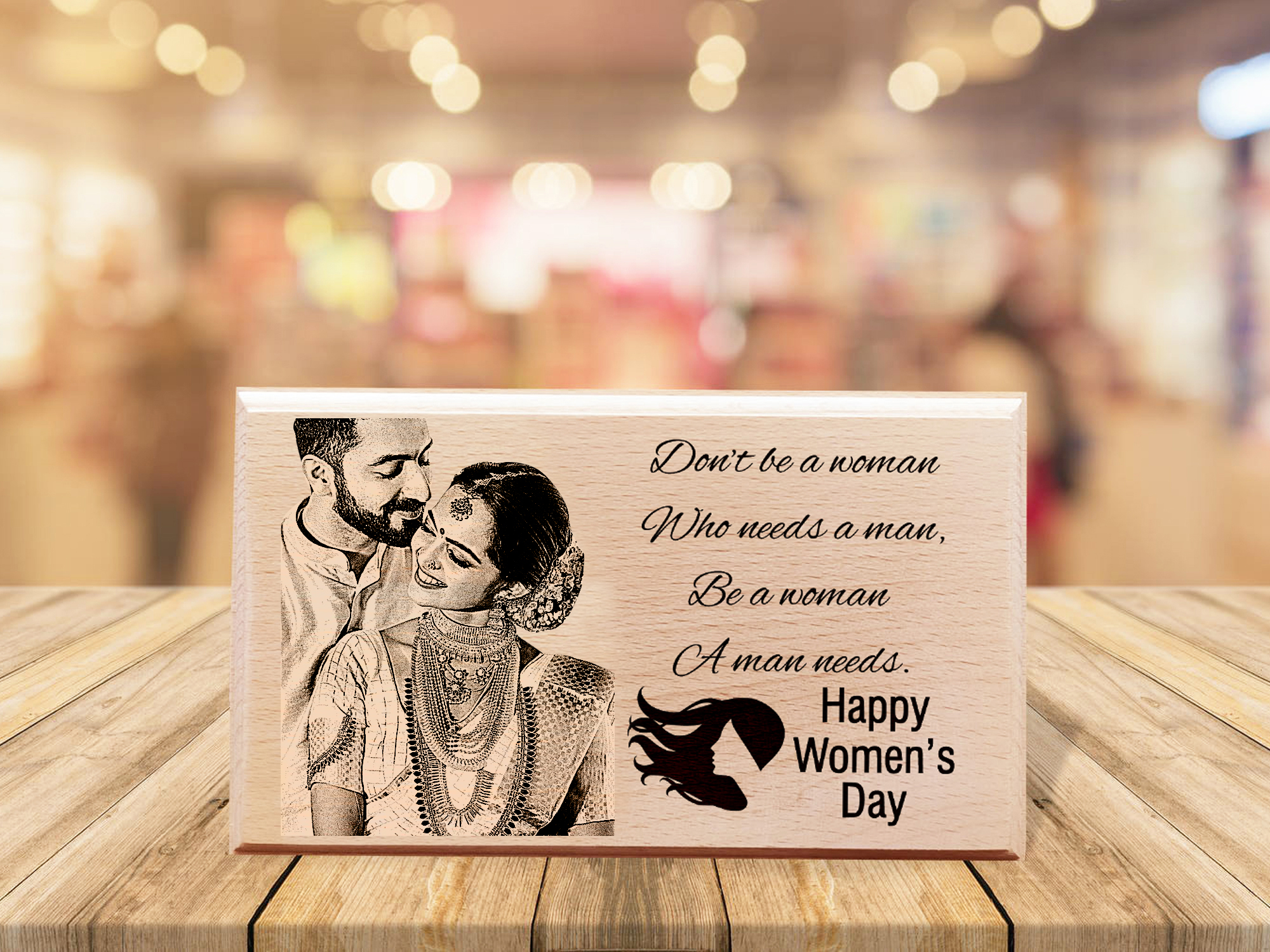 Wooden spoon set engraved with ‘Made with Love’ on each handle