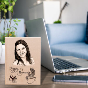 Personalized Photo Wooden Plaque for Womens Day 4×5 inchs wood