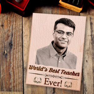 Personalized Engraved Wooden Plaque Gift for Teachers 4×7
