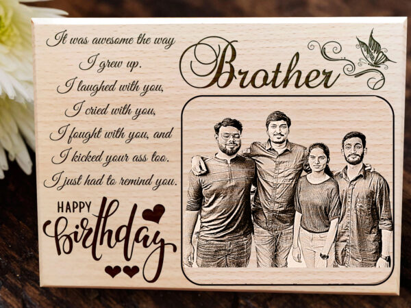 Custom perpetual calendar engraved with family birthdays and anniversaries