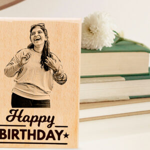 Unique Personalized Engraved Wooden Photo Plaque For Girls and Boys (5×4 inches)