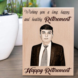 Personalized Gift for Retired Teacher (5×4 inches, Wood)