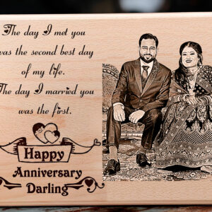 The Day I met You Wedding for Couple Special Wooden Photo Frame ( 12×8 inch wood )