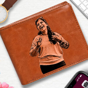 Tan Men?s Wallet Custom Gift for Your Colleague