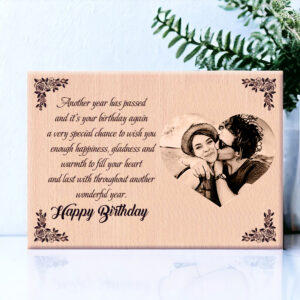Personalized Wooden Engraved Photo Frame Best Birthday Gifts For Her Or Him 5×7 inchs wood