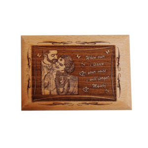 Unique Personalized Wooden Engraved Photo Frame WP3 3D