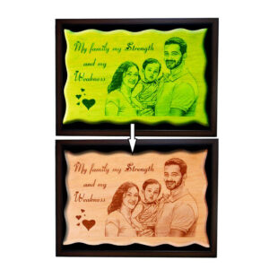 Laser On Wood Frame unique gift (Wg7) Size 12×8